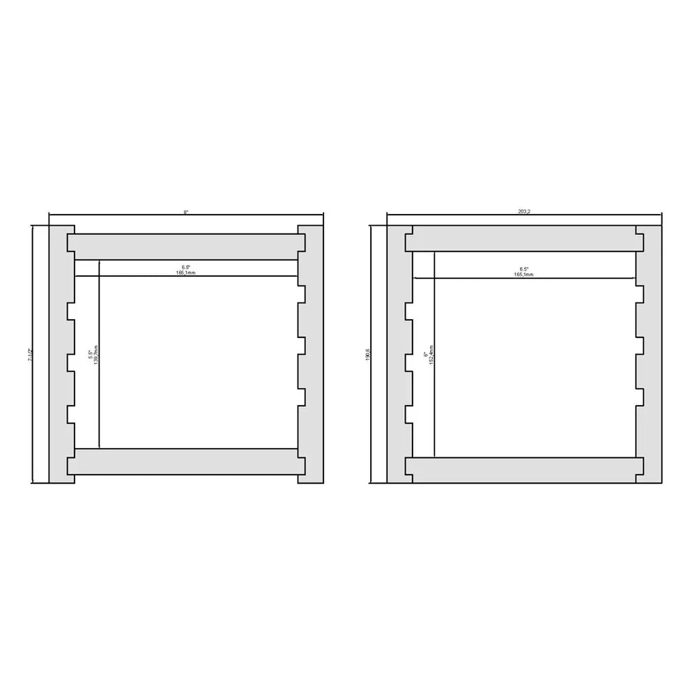Ensemble de fausse poutre réversible en pin noueux - Interbois