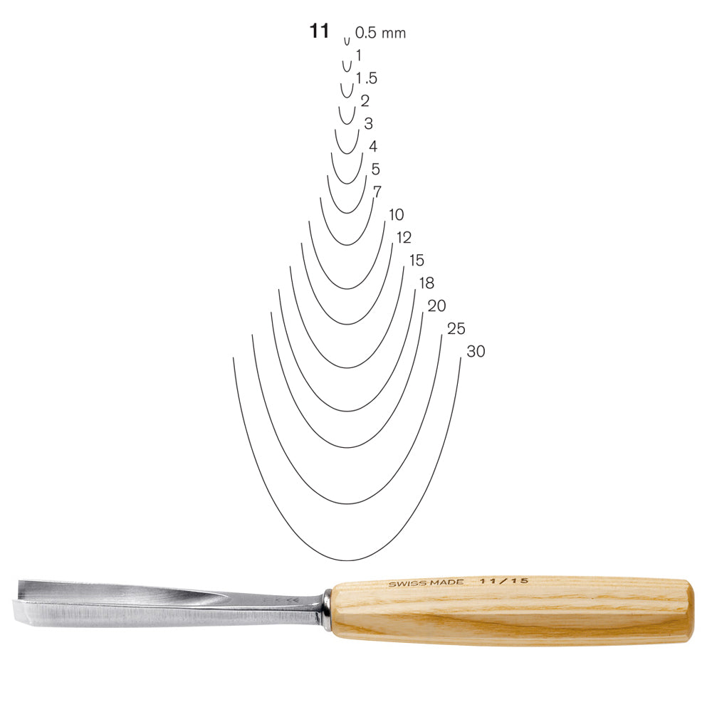 Gouges courbées N°11 Pfeil