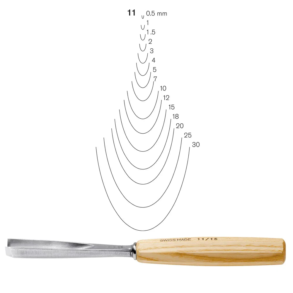Gouges courbées N°11 Pfeil