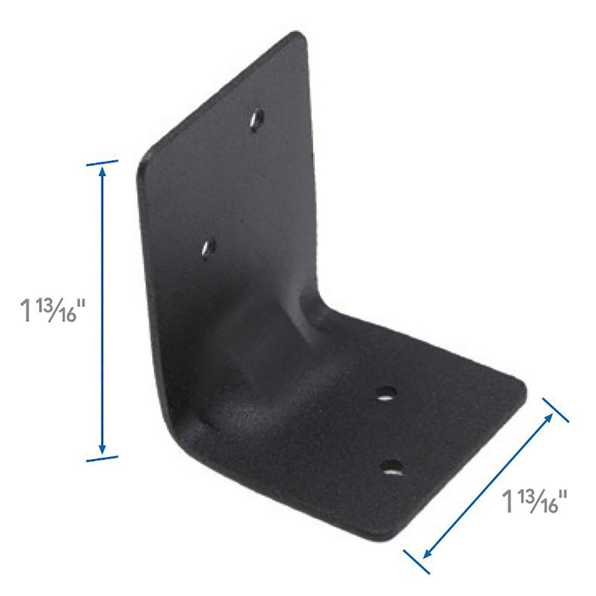 Ferrure en L #F-10 noir (10/pqt) - Fortress Evolution