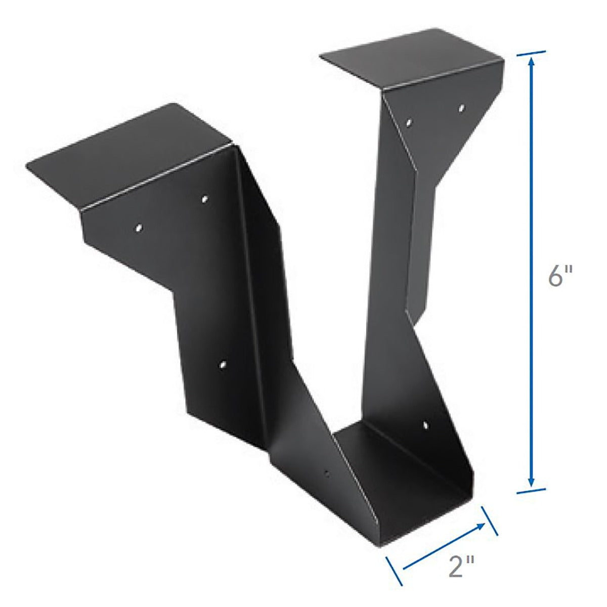 Ferrure de suspension simple noir 2" x 6" - Fortress Evolution