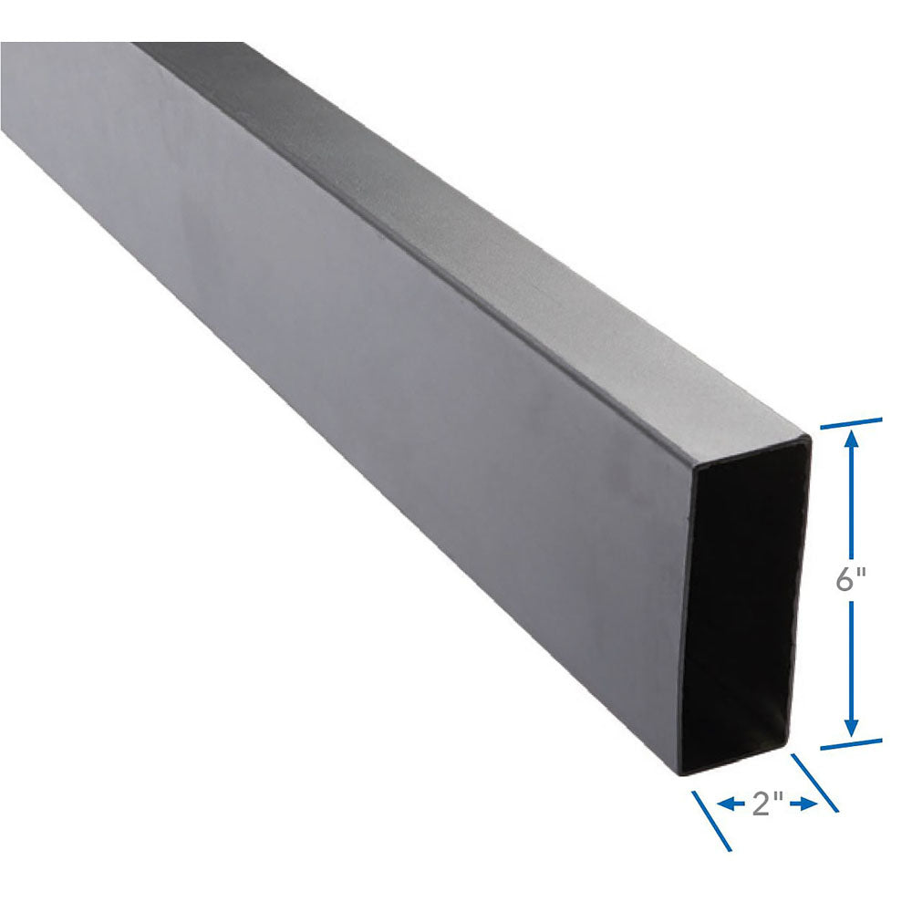 2" x 6" Black Steel Joist 16 Gauge - Fortress Evolution