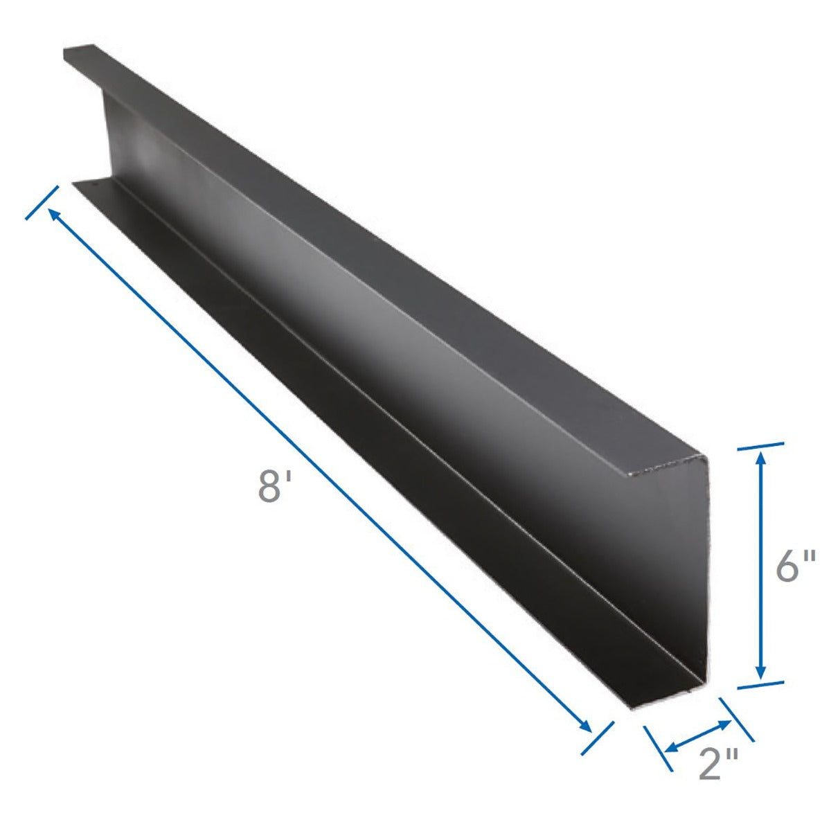 Solive de rive  2" x 6" x 8' unie noir - Fortress Evolution