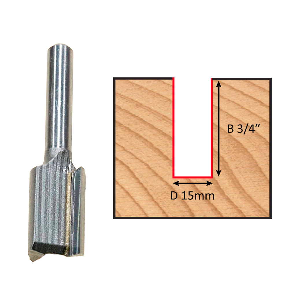Carbide straight bits ¼’’ - Dimar