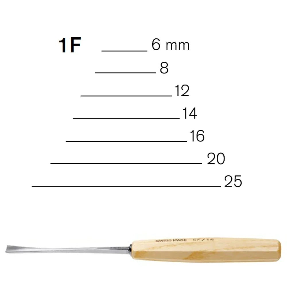 Fishtail Gouges N°1F - Pfeil. Swiss made