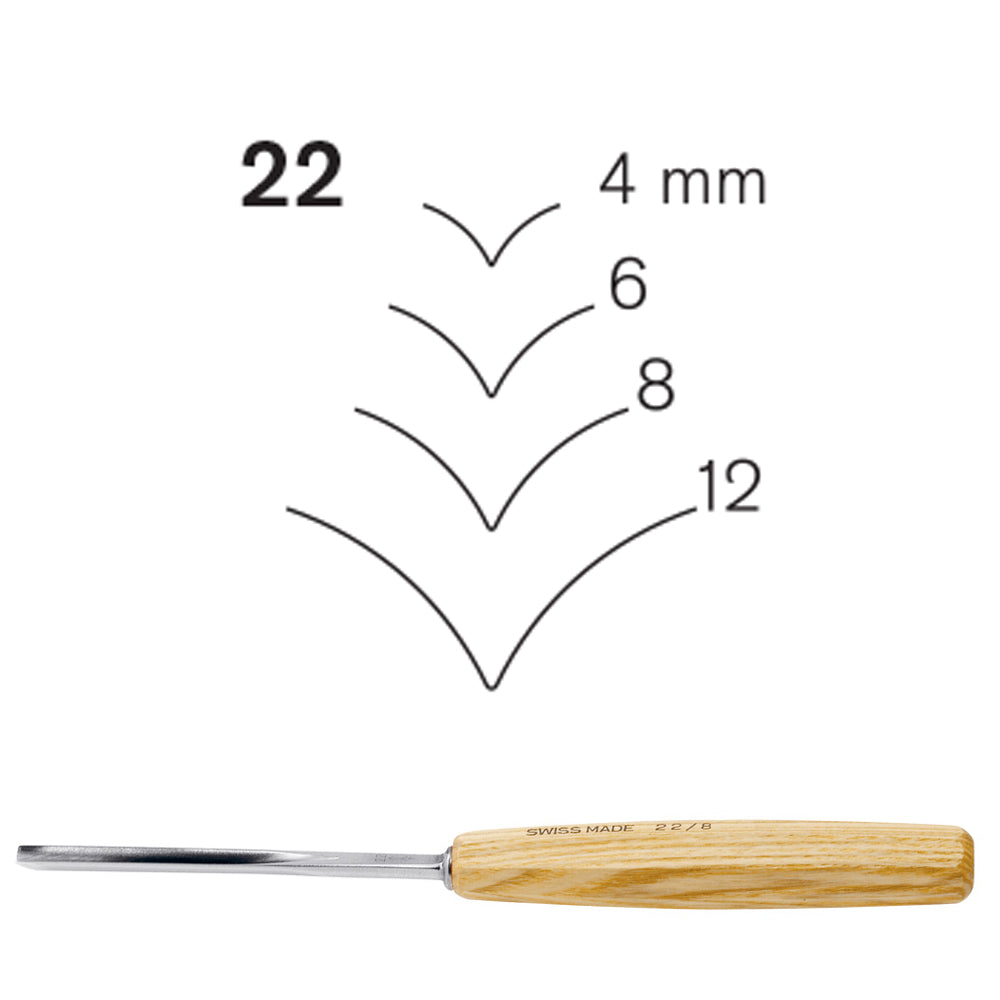 Pieds de biche évasé N°22 - Pfeil. Fabriqué en Suisse