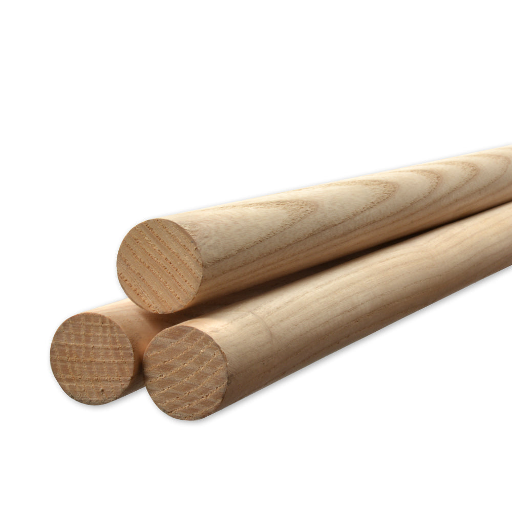 Goujon en bois franc 1 1/8" x 48"