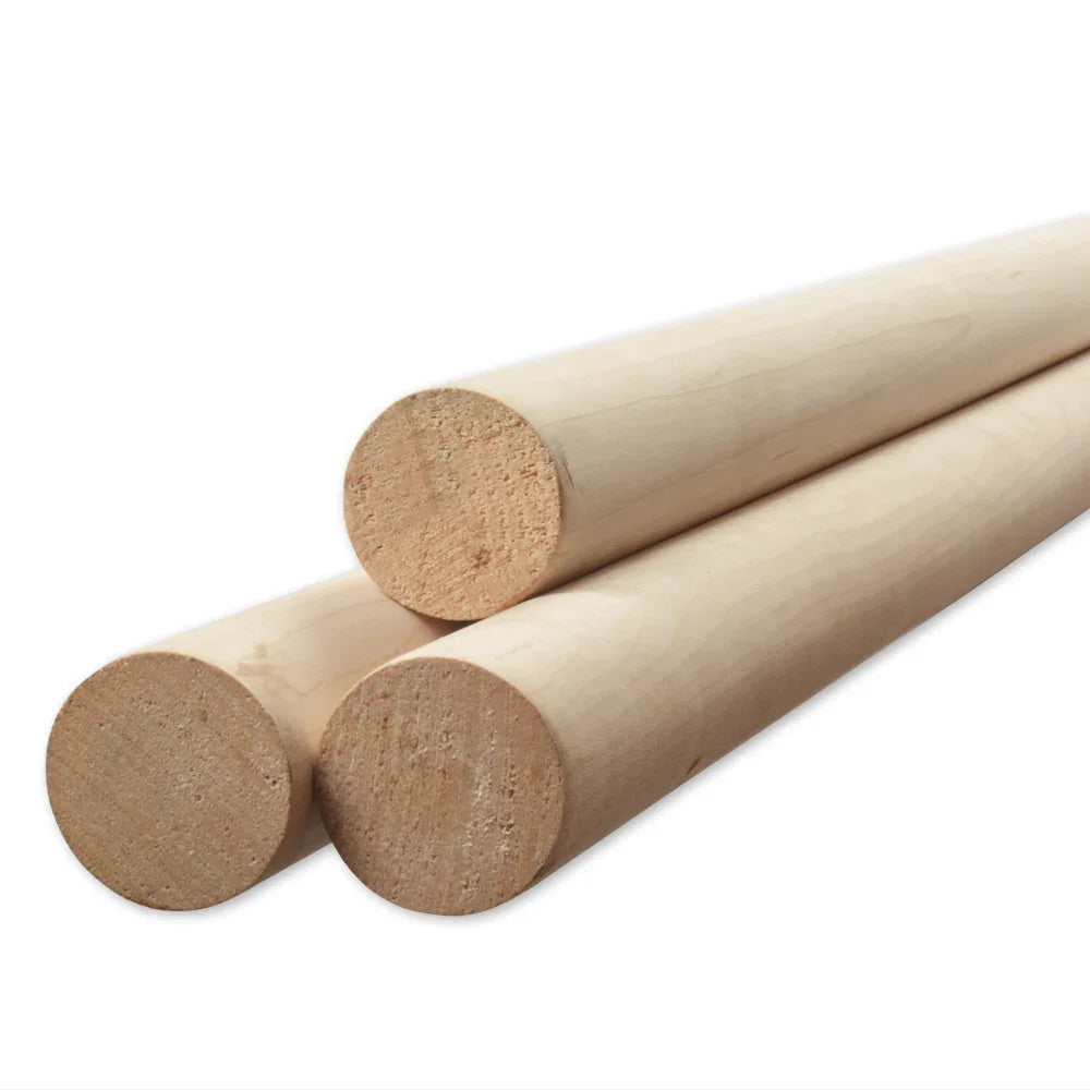 Goujon en bois franc 1 3/8" x 48"