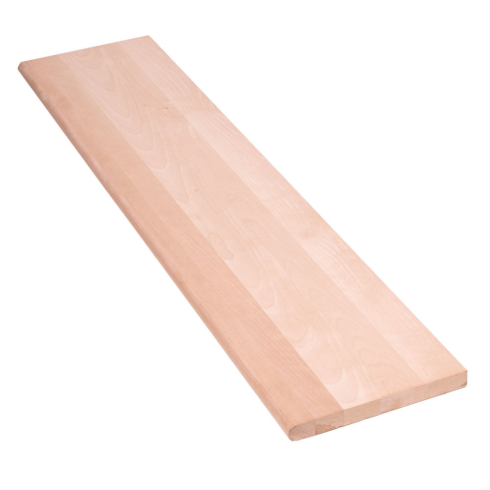 Birch Stair Treads 1 1/16" x 10 1/2" Bullnose Front