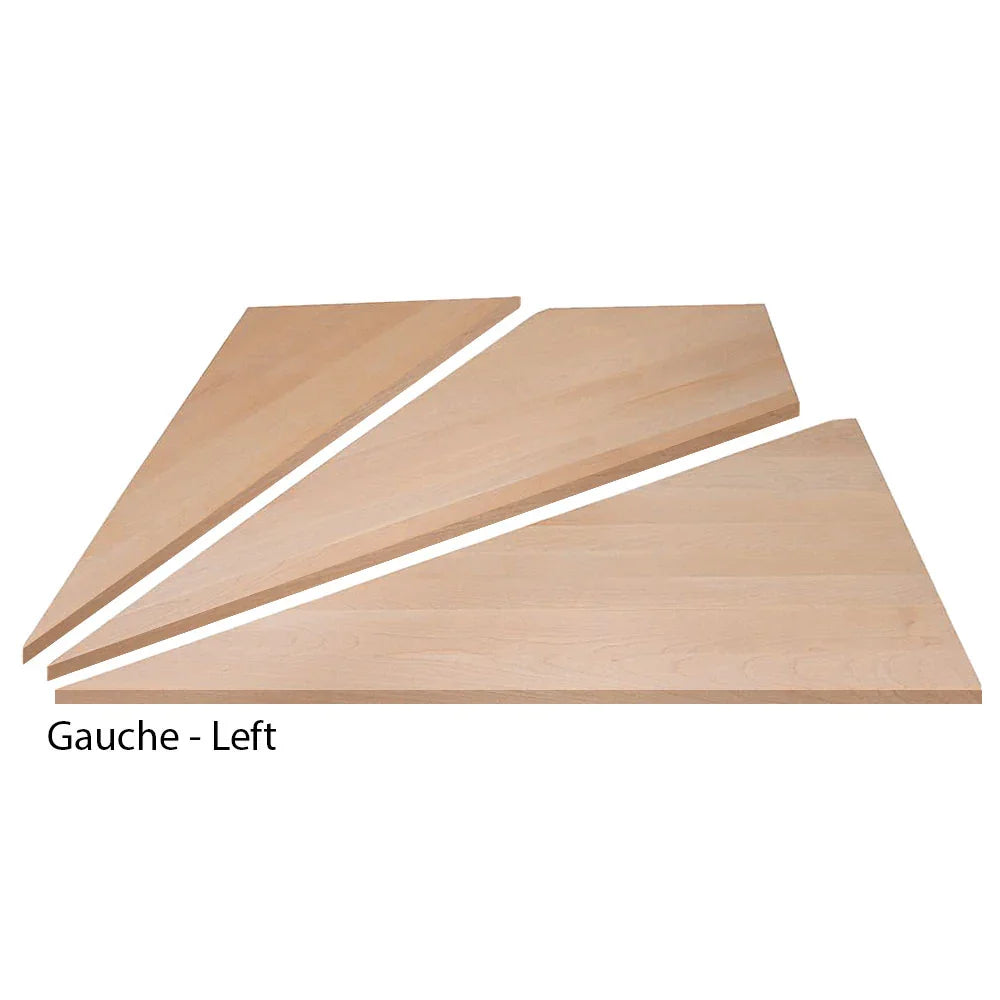 Ensemble de 3 marches d'angle en merisier Zen - 48"