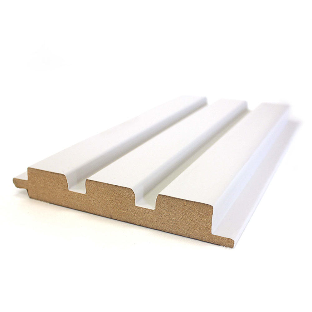 Panneau mural intérieur cannelé blanc 11,65 p.c. - Signature Salda