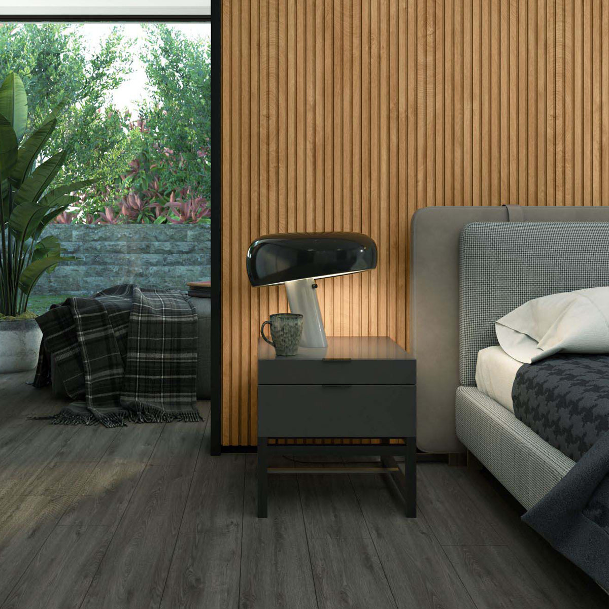 Interior Teak Fluted Wall Panel (11,65 sq.ft.) - Signature Salda