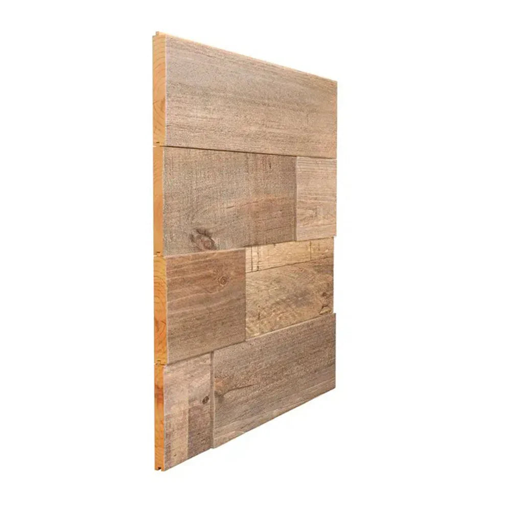2D Barnwood Tongue & Groove Wall Panelling Copper Finish - Interbois