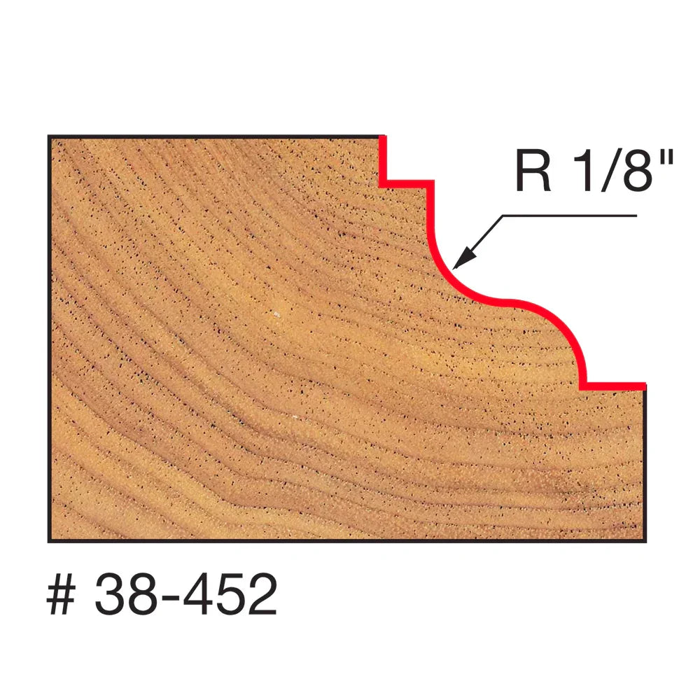 Decorative Edge - Double Thread Ogee Router bit - Freud