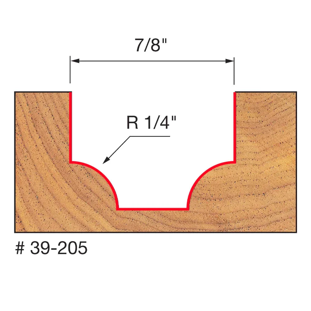 Quarter Round Router Bit - Freud