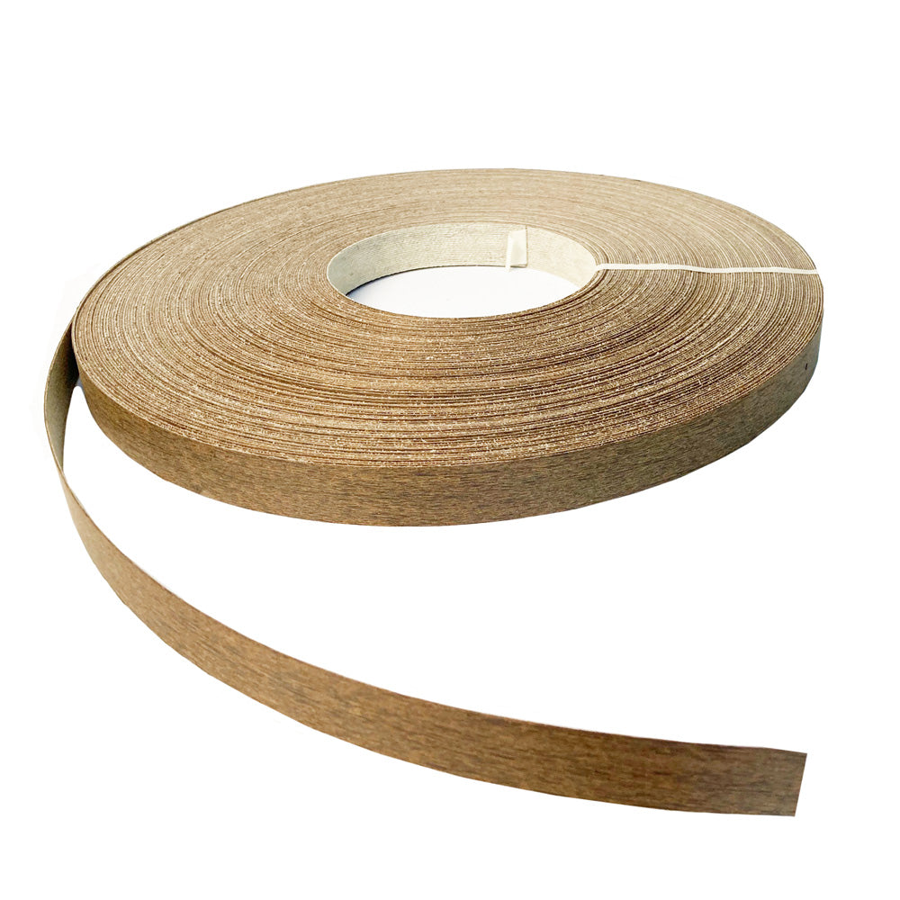 Bande de chant en bois d'Ipé préencollée. 7/8" x 250'