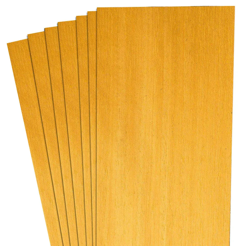 Placage teint Jaune 4.5" à 7.5" x 12" - (3 p.c.)