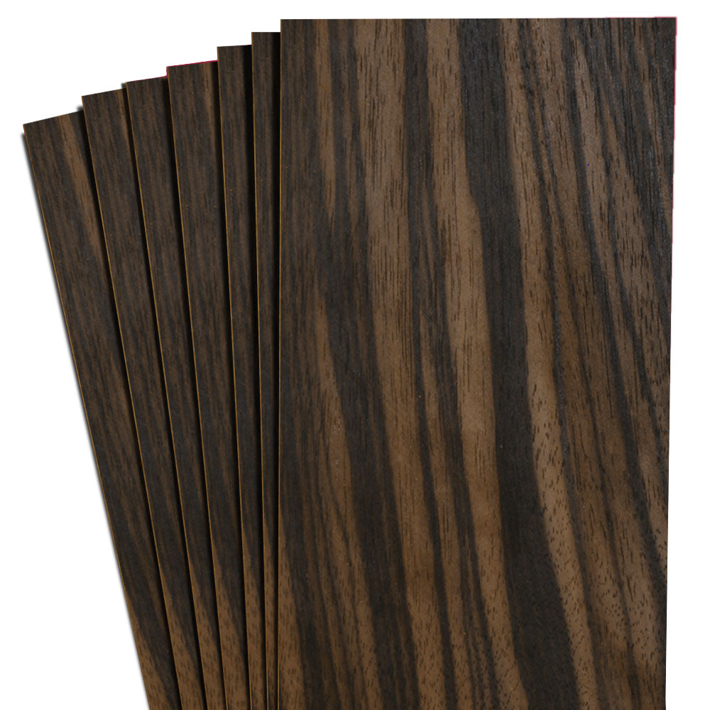 Coupon de placage Ébène 4,5’’ à 7,5’’ x 12’’ (3 p.c.)