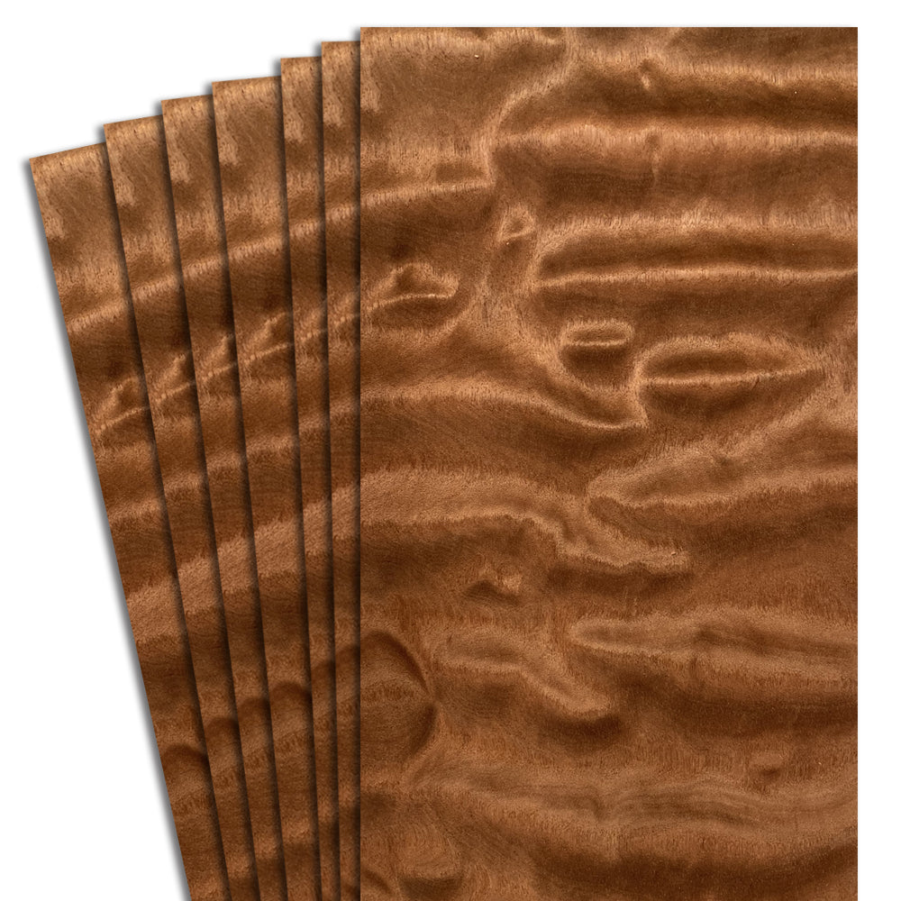 Sapele Pommele Sequence Matched Veneer 4,5’’ to 7,5’’ x 12’’ (3 sq.ft.)