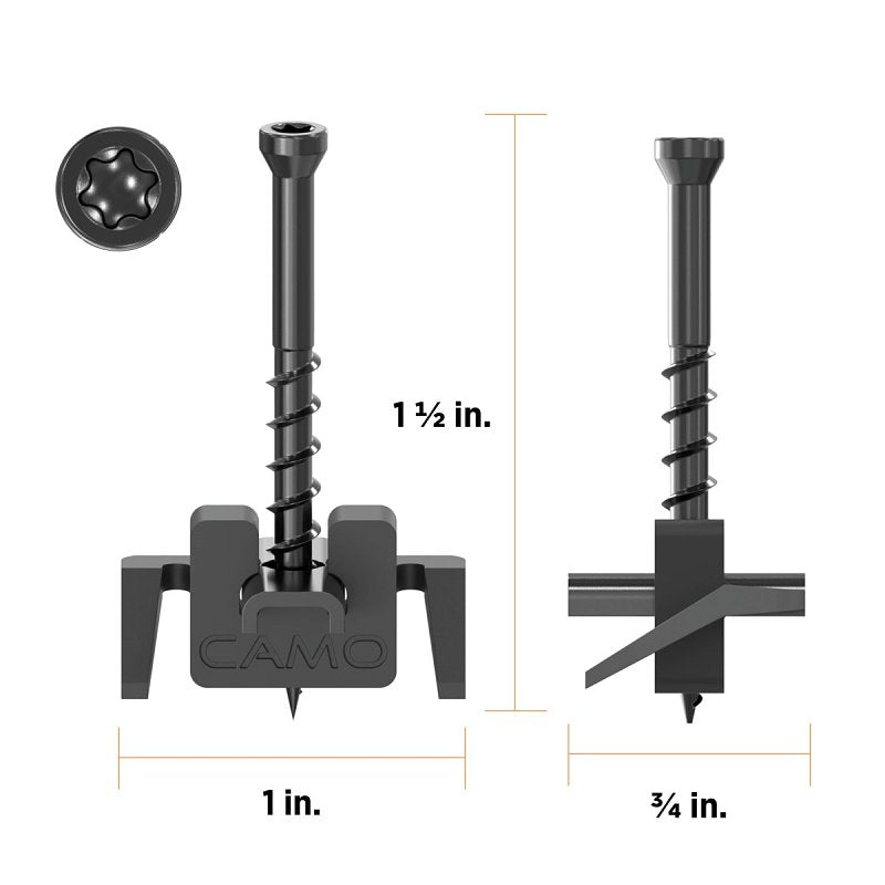 Hidden Deck Fasteners for metal framings - Camo