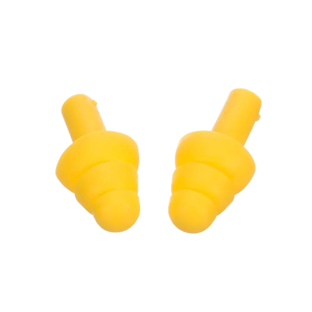 Bouchons d'oreille jaunes en mousse souple pour protection auditive