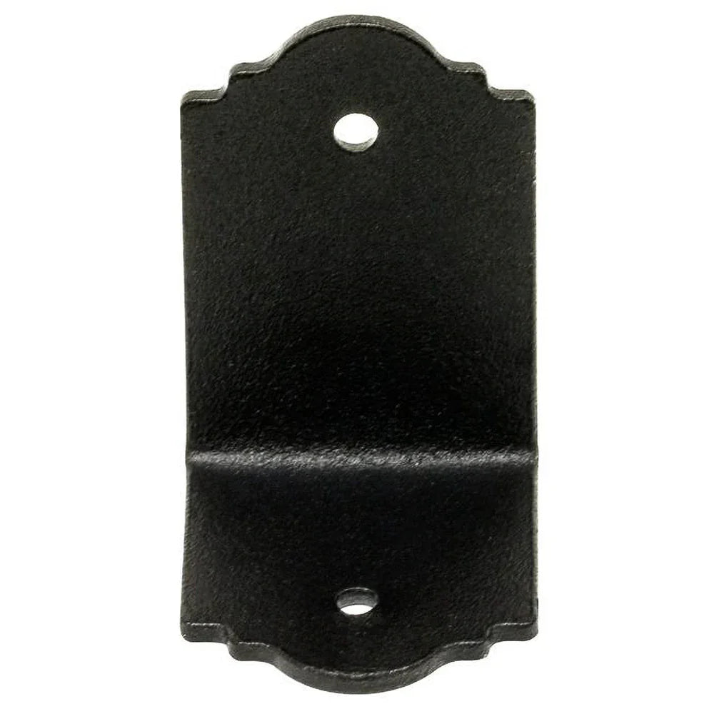 Équerre ornementale en acier noire 2" x 1 1/4"
