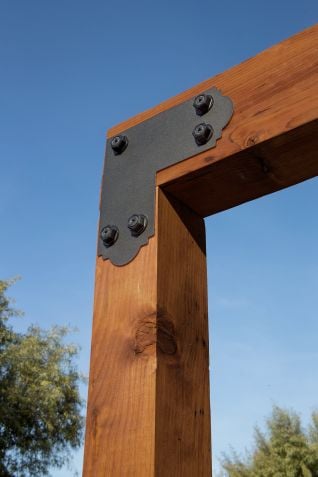 Plaque ornementale en L de 5" largeur