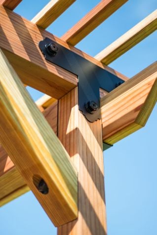 Black T Shaped bracket 3" wide