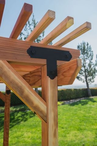 Black T Shaped bracket 3" wide