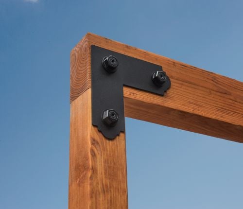 Écrou décoratif noir - paquet de 8