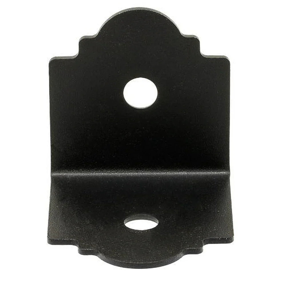 Équerre ornementale noire pour poteau 3" x 3"