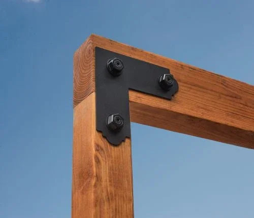 Plaque ornementale en L de 3" largeur