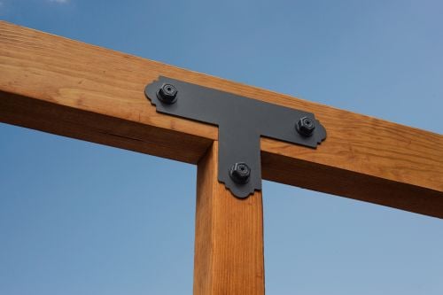 Black T Shaped bracket 3" wide