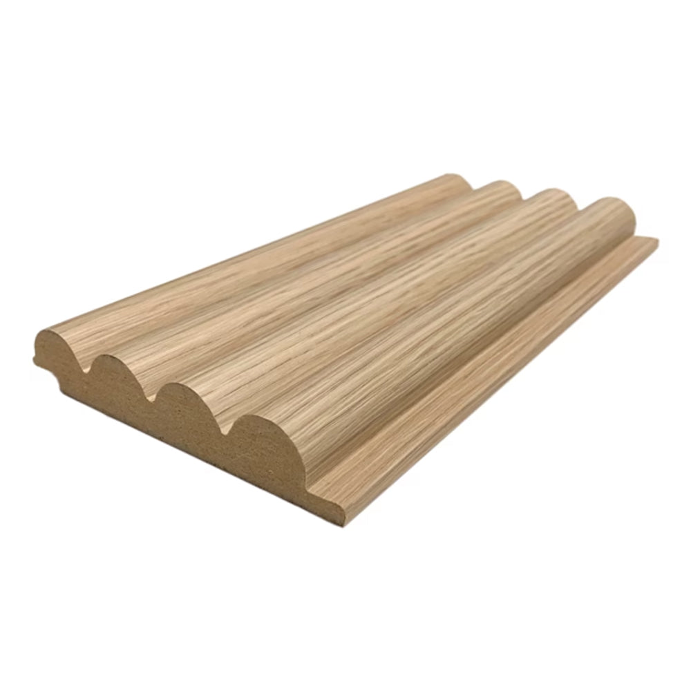 Balik tambour style wall panel 3 5/8’’x96’’ - 6 pcs/pack white oak color
