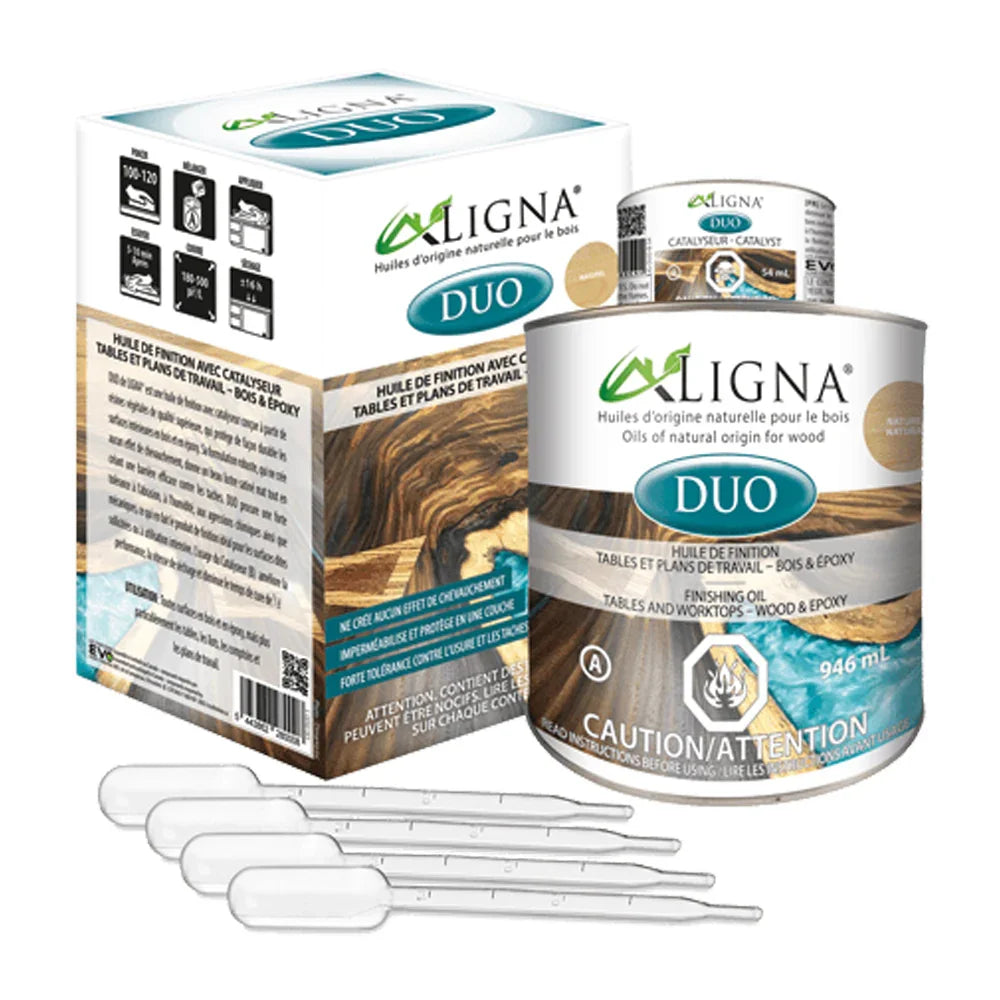 Huile de finition avec catalyseur naturel 946ml, Ligna duo