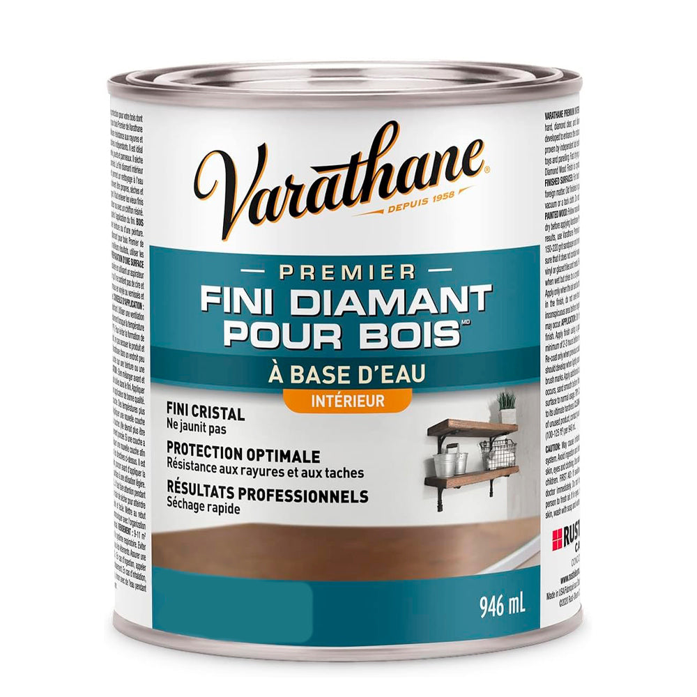 Vernis intérieur Diamant à base d’eau 946ml - Varathane