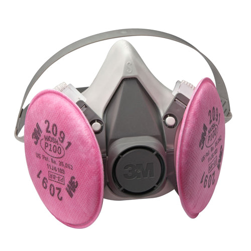 Half Face Mask Respirator 3M #6200