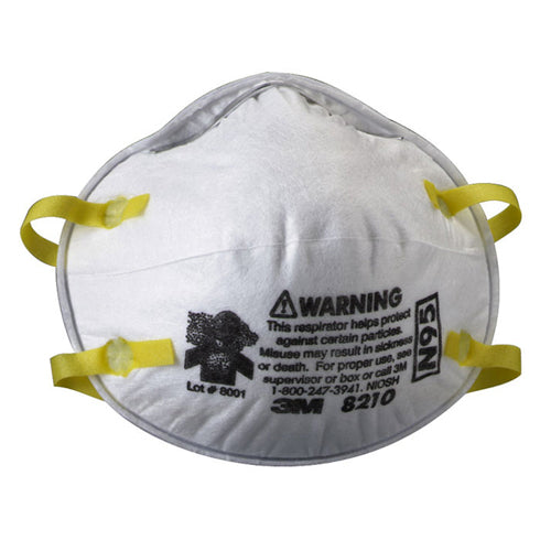Particle respirator with valve 2/pkg