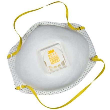3M Particulate Respirator with valve N95 (10/Box)