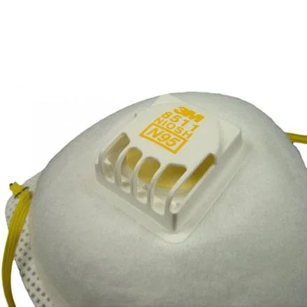 Respirateur contre les particules avec valve N95 (10/bte)
