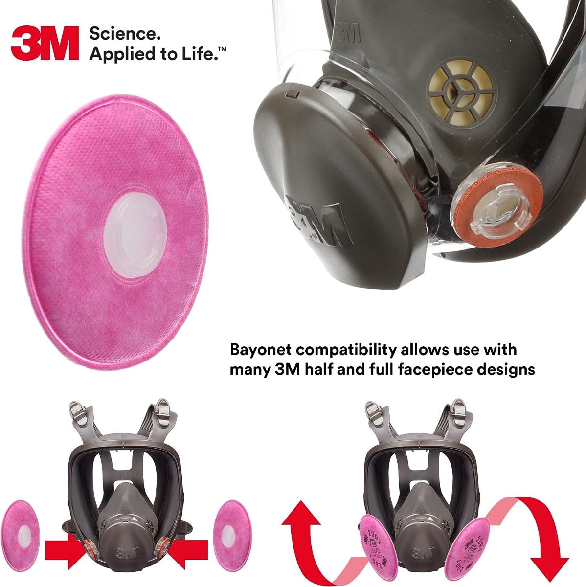 Filtre pour particules P100 #2091 2/pqt - 3M