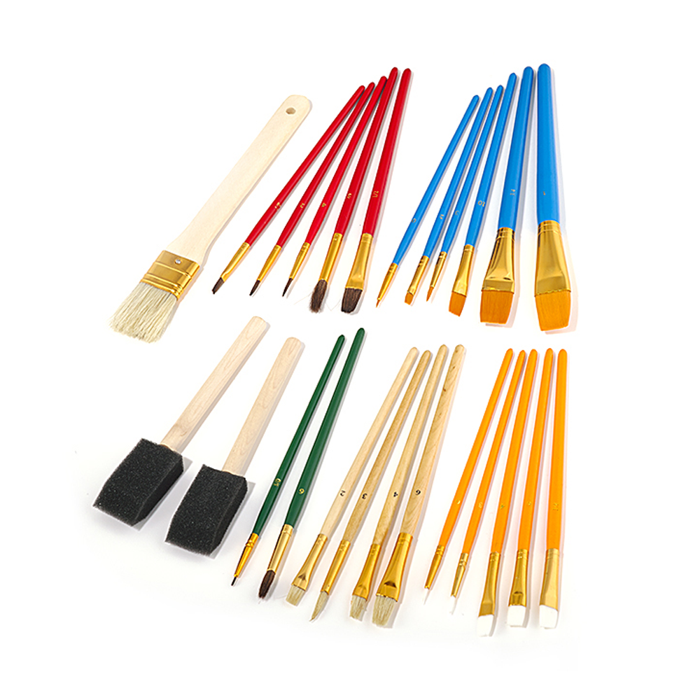 Ensemble de 25 pinceaux de finition