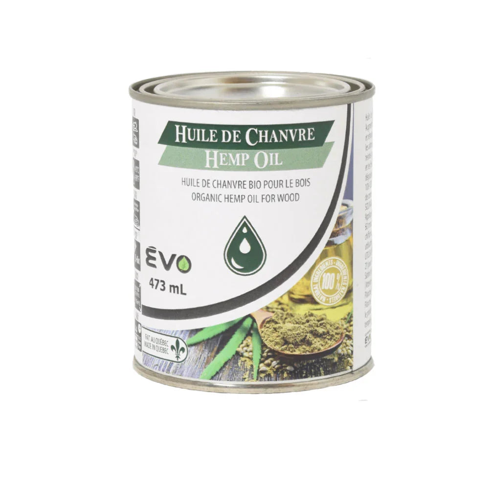 Huile de chanvre pour finition du bois - 473 ml