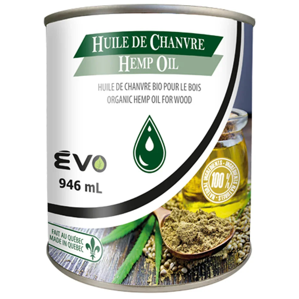 Huile de chanvre pour finition du bois - 946 ml