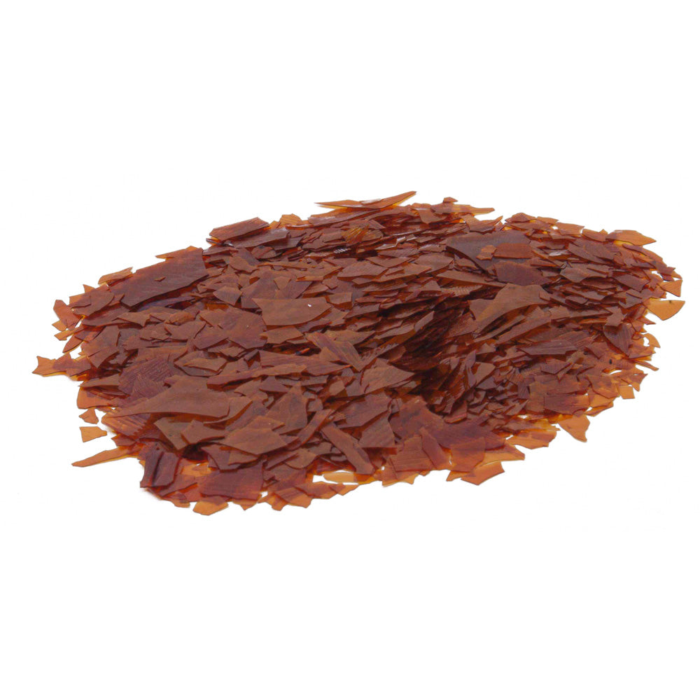 Orange Waxed Shellac Flakes