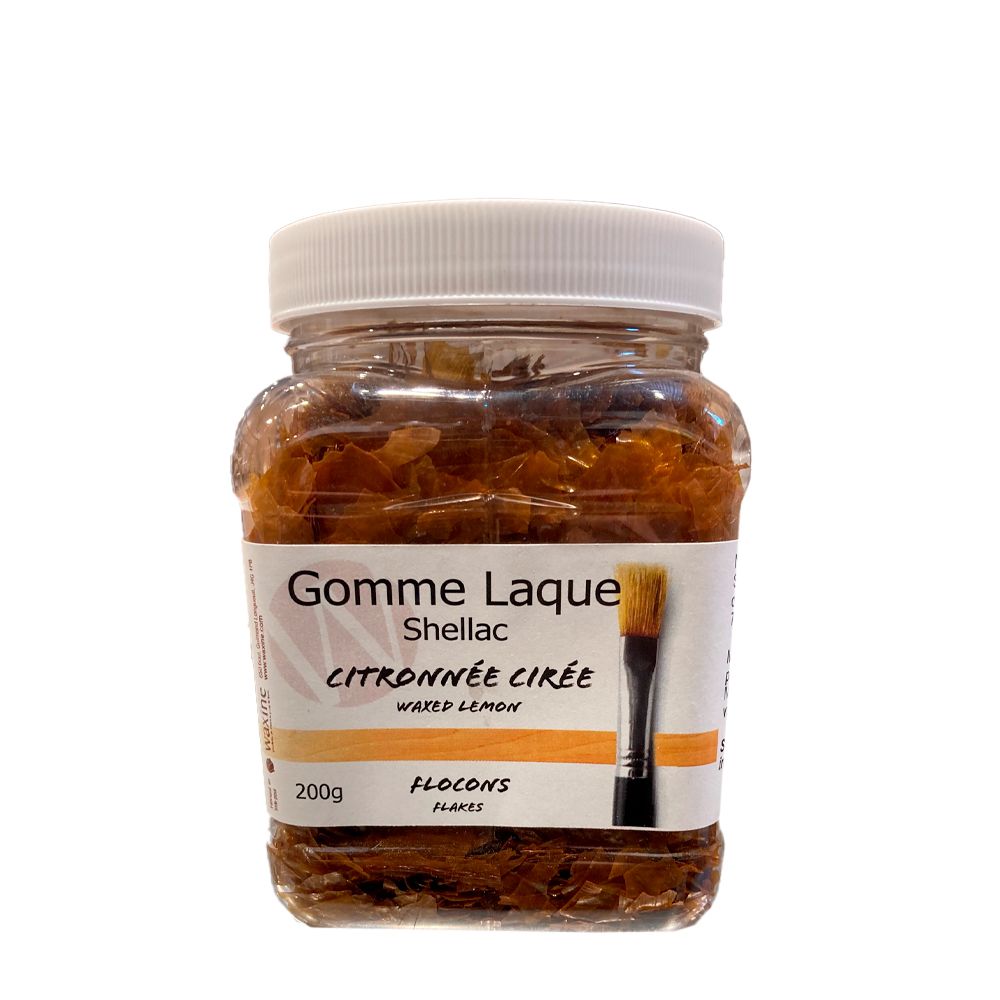 Lemon Waxed Shellac Flakes