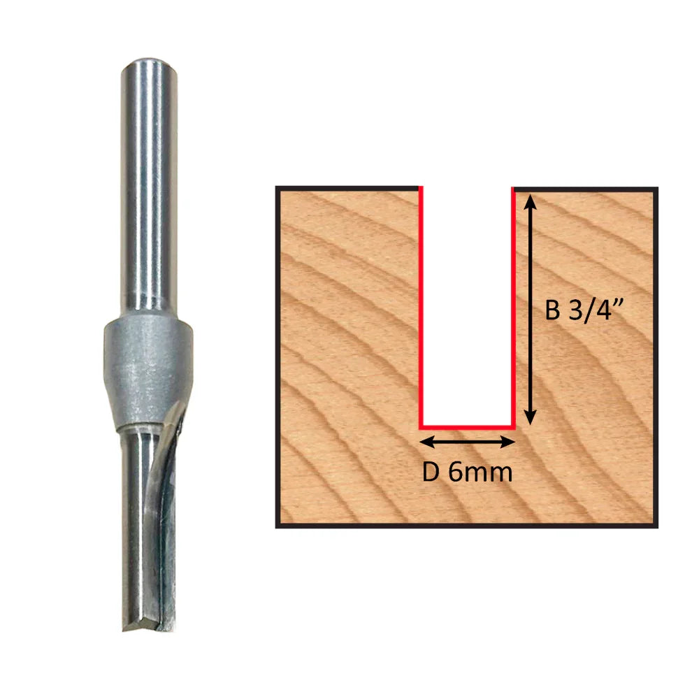 Foret à bois 6mm pour ébénisterie, coupe précise 3/4" sur bois indigène ou exotique