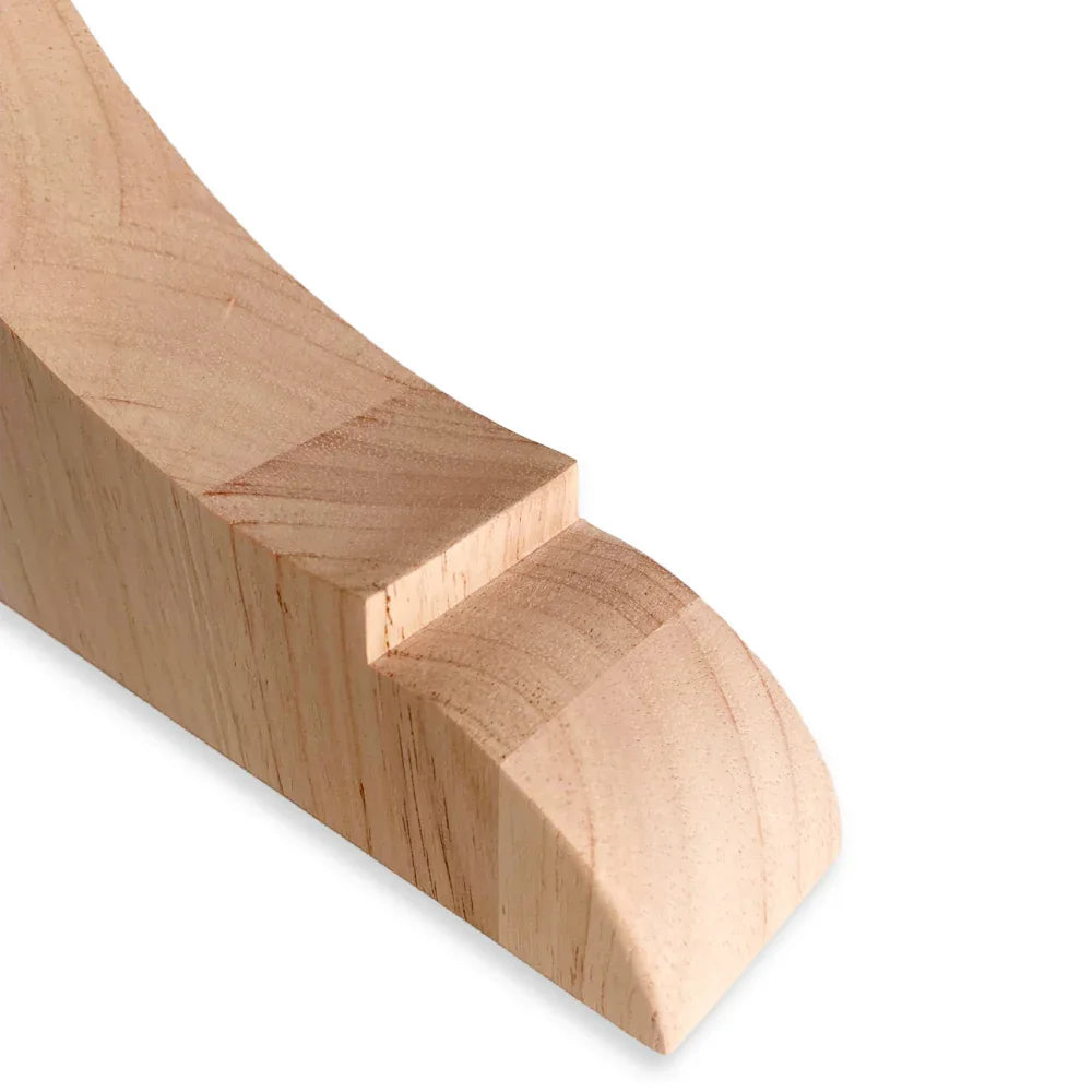 Rubberwood Corbel #814 - 9 ½’’ x 9 ½’’ x 1 ¾’’