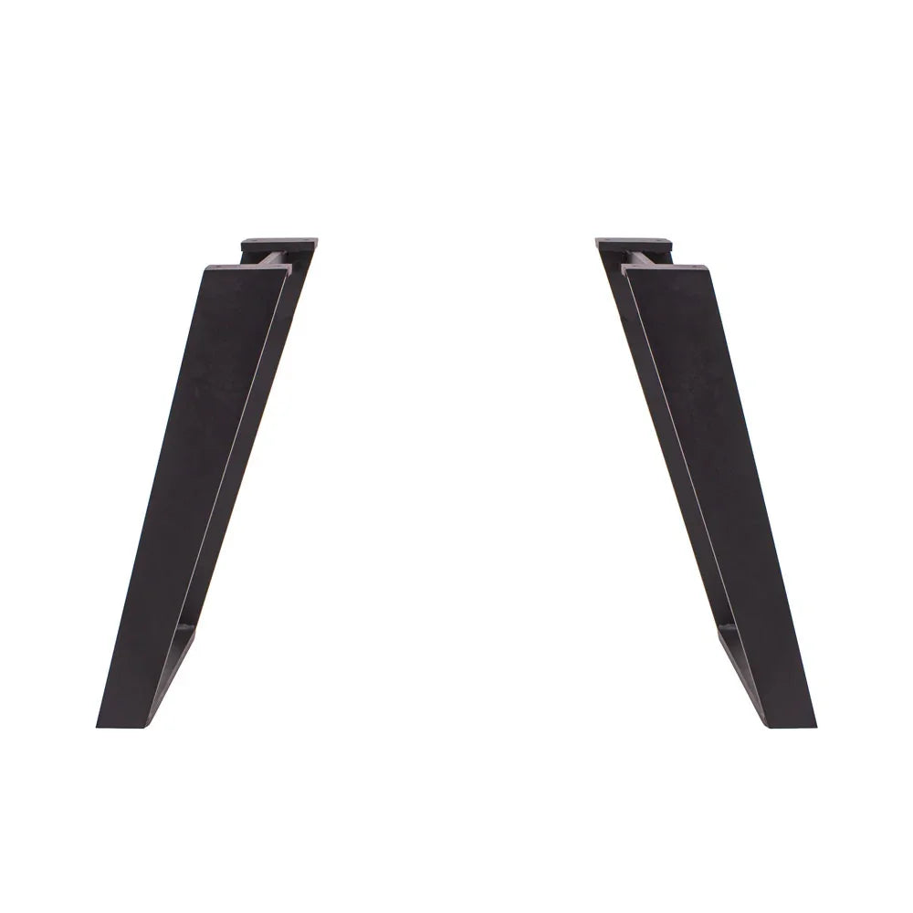 Black U shaped angled coffee table leg 18" X 18"