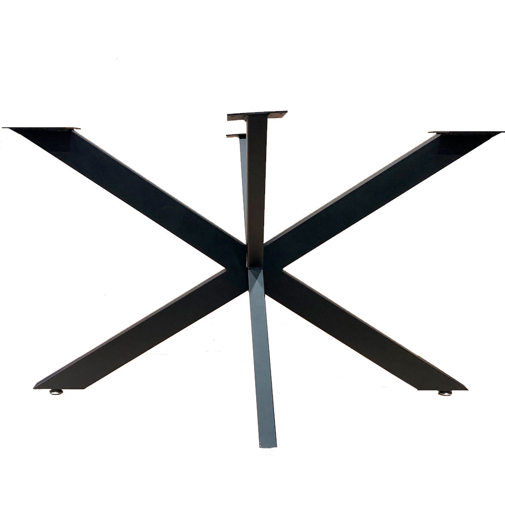 Ensemble de pied de table en métal noir style araignée 28’’h